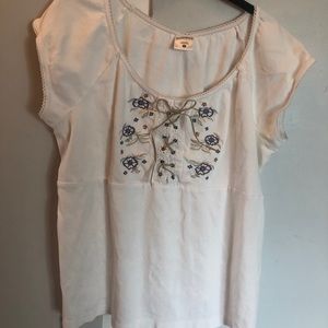 Motherhood Maternity t shirt with embroidery